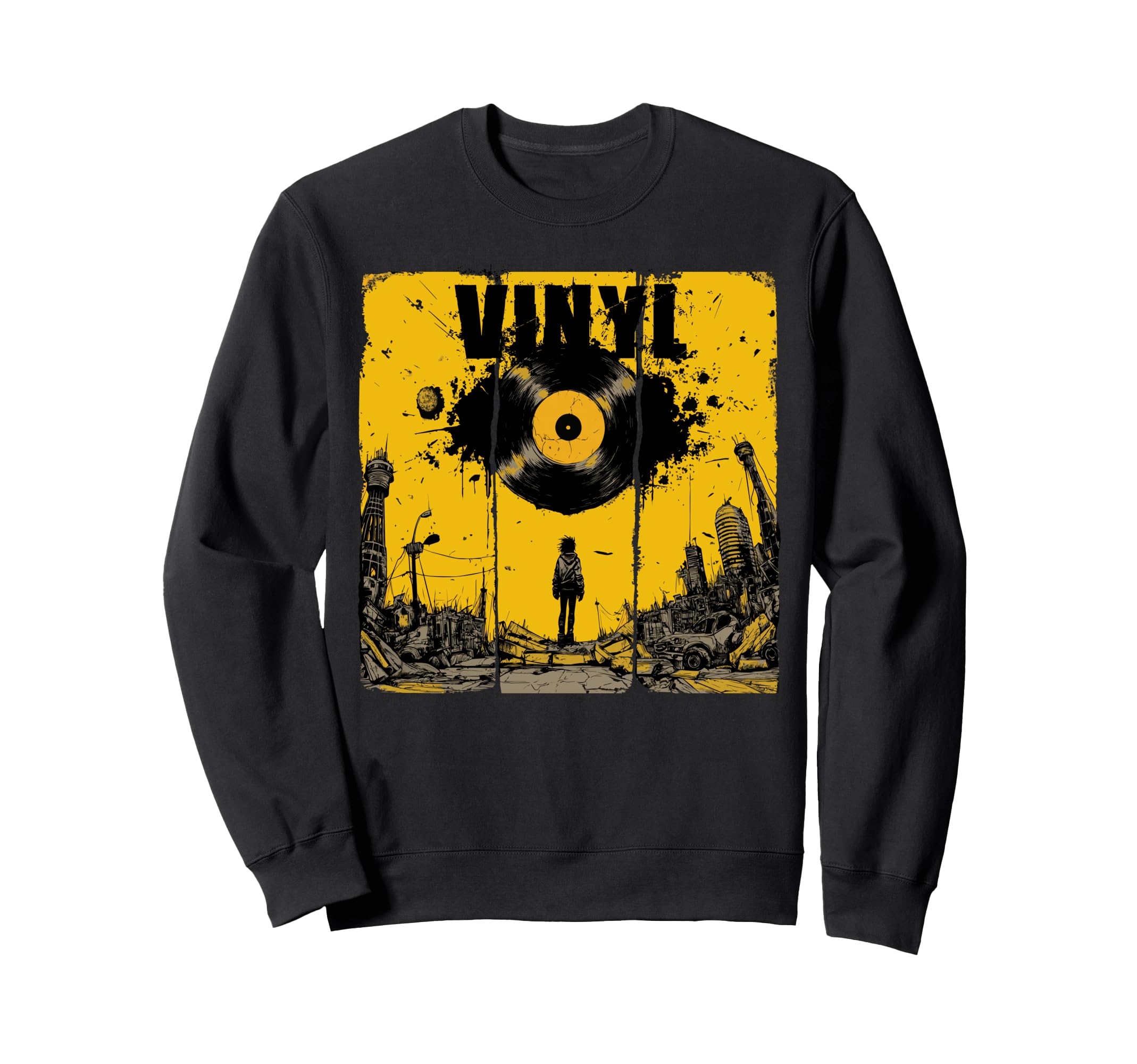 Post Apocalyptic Records Love Sweatshirt - Casual Everyday Wear for Adults - T-Shirt, Sweatshirt, Hoodie