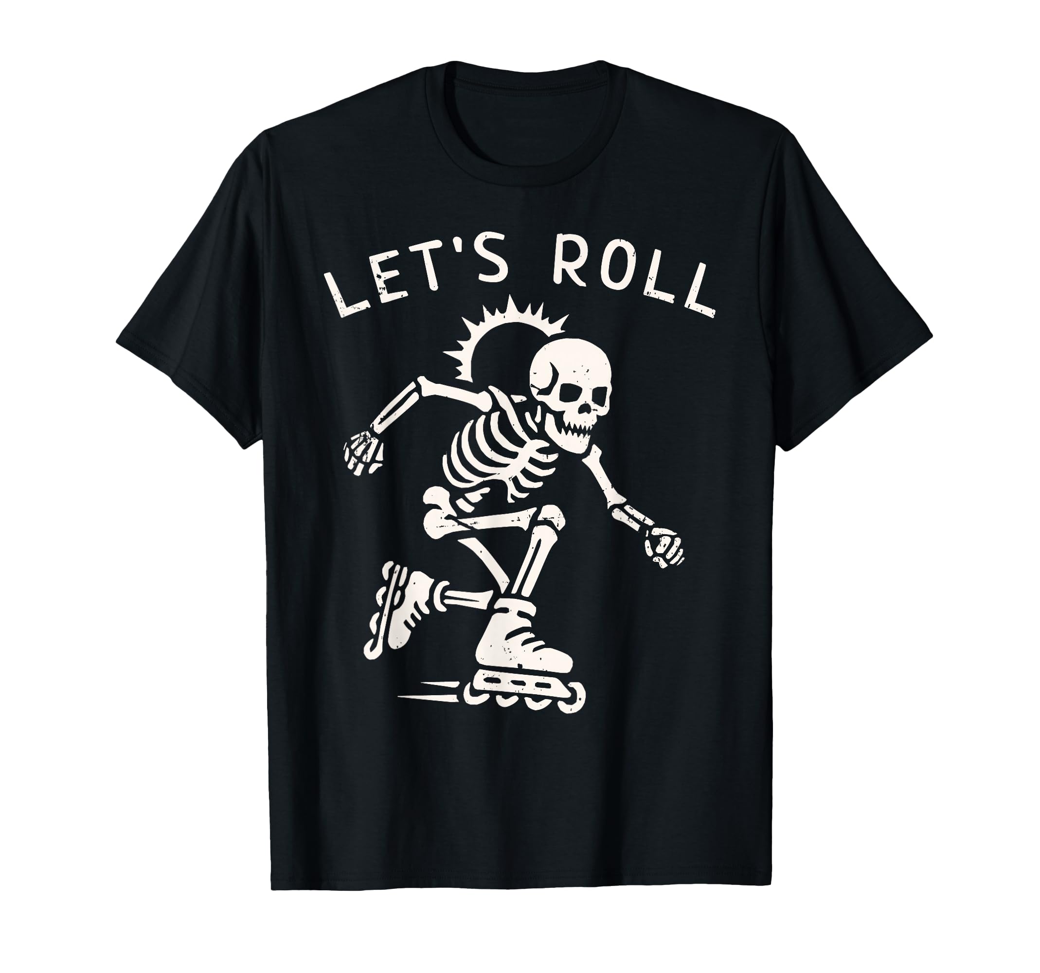 Inline Skating Skeleton Roller T-Shirt - Minimalist Print for Adults - T-Shirt, Sweatshirt, Hoodie