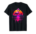 Cyberpunk Flamiingo Futuristic Outrun T-Shirt - Unique Graphic Unisex - T-Shirt, Sweatshirt, Hoodie