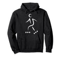 Roller Skating Silhouette Logo Hoodie - Aesthetic Graphic Men Women - T-Shirt, Sweatshirt, Hoodie
