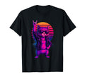 Synthwave Tomcat Cat 80S Rock Sunset T-Shirt - Graphic Print for Adults - T-Shirt, Sweatshirt, Hoodie
