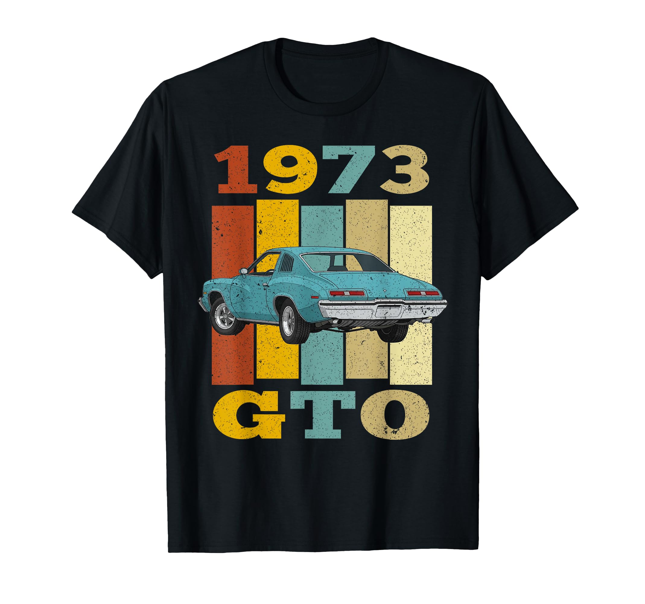 73 1973 Gto Silhouette Muscle Car T-Shirt - Graphic Print Men Women - T-Shirt, Sweatshirt, Hoodie