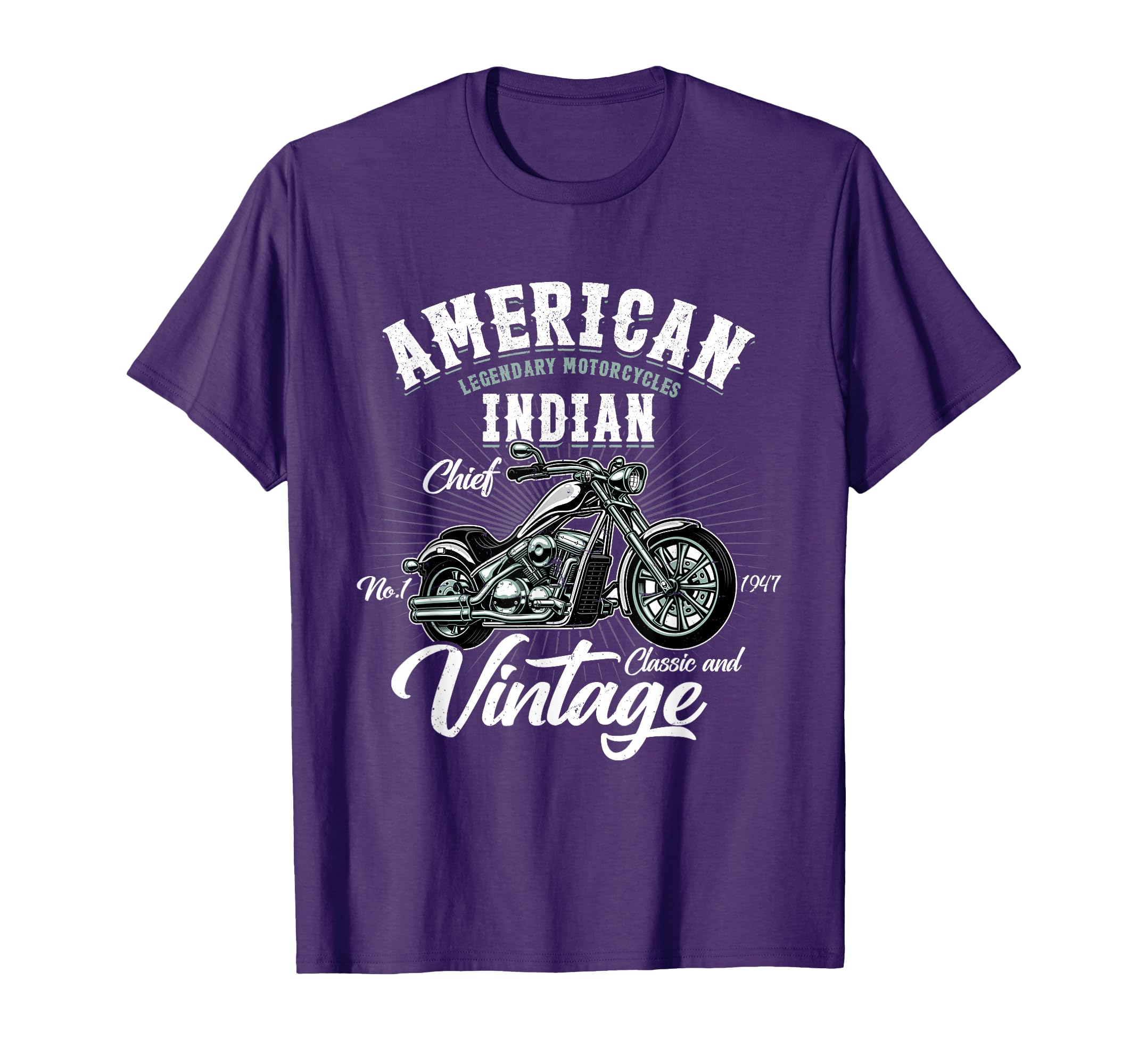 Old Biker American Motorcycle Indian T-Shirt - Aesthetic Graphic Men Women - T-Shirt, Sweatshirt, Hoodie