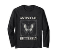 Antisocial Butterfly T-Shirt - Trendy Graphic for Adults - T-Shirt, Sweatshirt, Hoodie
