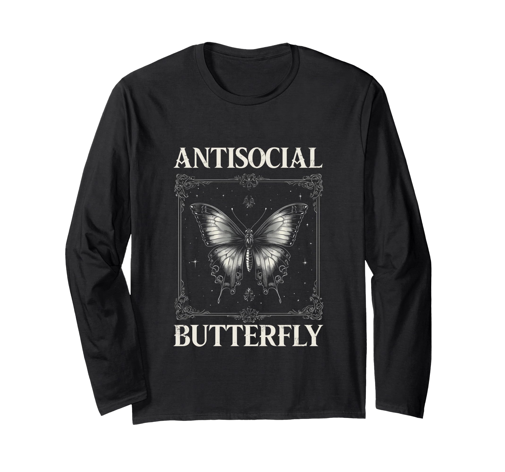 Antisocial Butterfly T-Shirt - Trendy Graphic for Adults - T-Shirt, Sweatshirt, Hoodie