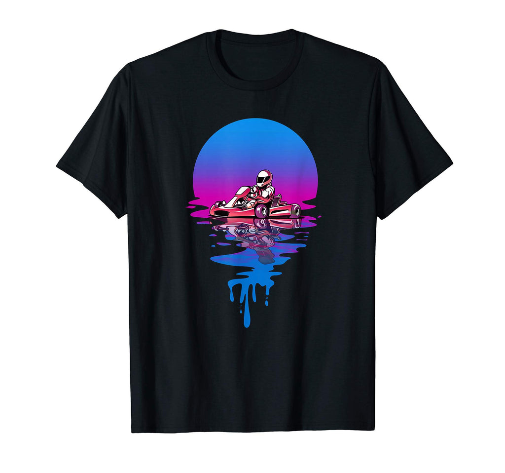 Sunset Kart Racing T-Shirt - Aesthetic Graphic Unisex - T-Shirt, Sweatshirt, Hoodie