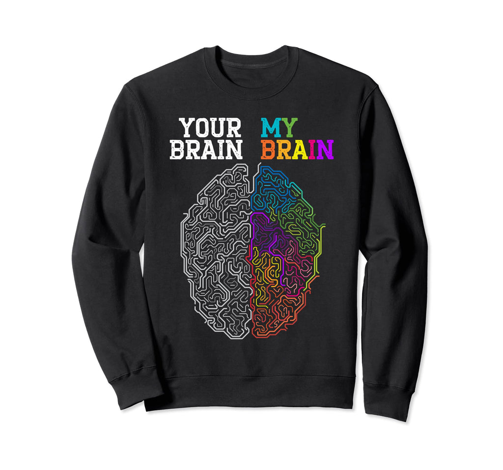 Your Brain My Brain Embrace Sweatshirt - Minimalist Print Men Women - T-Shirt, Sweatshirt, Hoodie