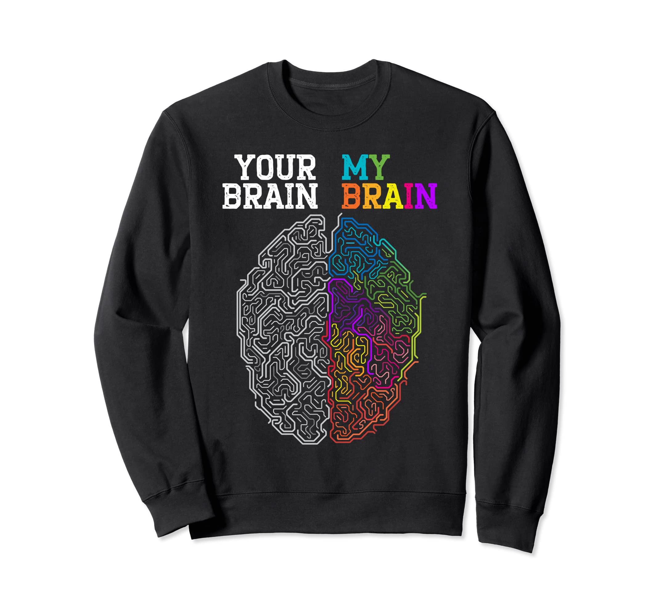 Your Brain My Brain Embrace Sweatshirt - Minimalist Print Men Women - T-Shirt, Sweatshirt, Hoodie
