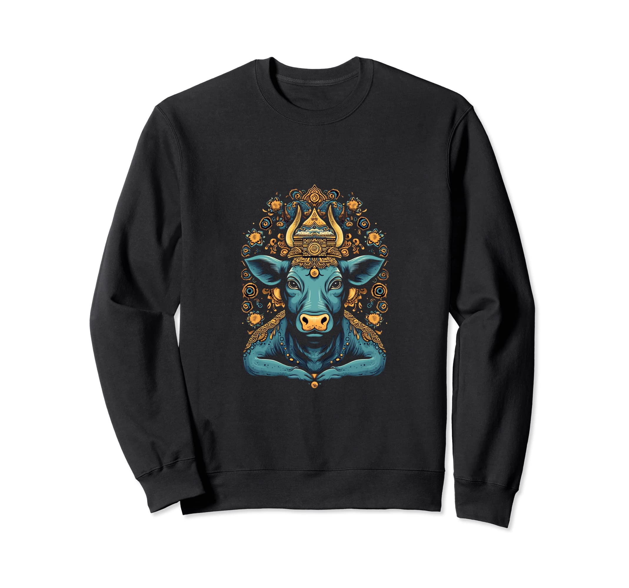 Yoga Cow Mandala Meditation Sweatshirt - Novelty Apparel Unisex - T-Shirt, Sweatshirt, Hoodie