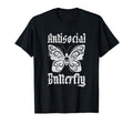 Antisocial Butterfly Funny Introvert T-Shirt - Unique Graphic for Adults - T-Shirt, Sweatshirt, Hoodie
