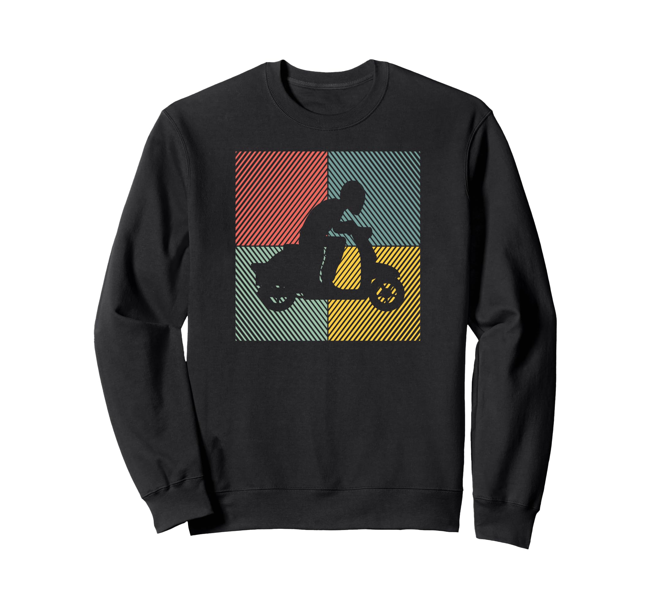 Moped Scooter Bike Scooter Moped Sweatshirt - Minimalist Print for Adults - T-Shirt, Sweatshirt, Hoodie