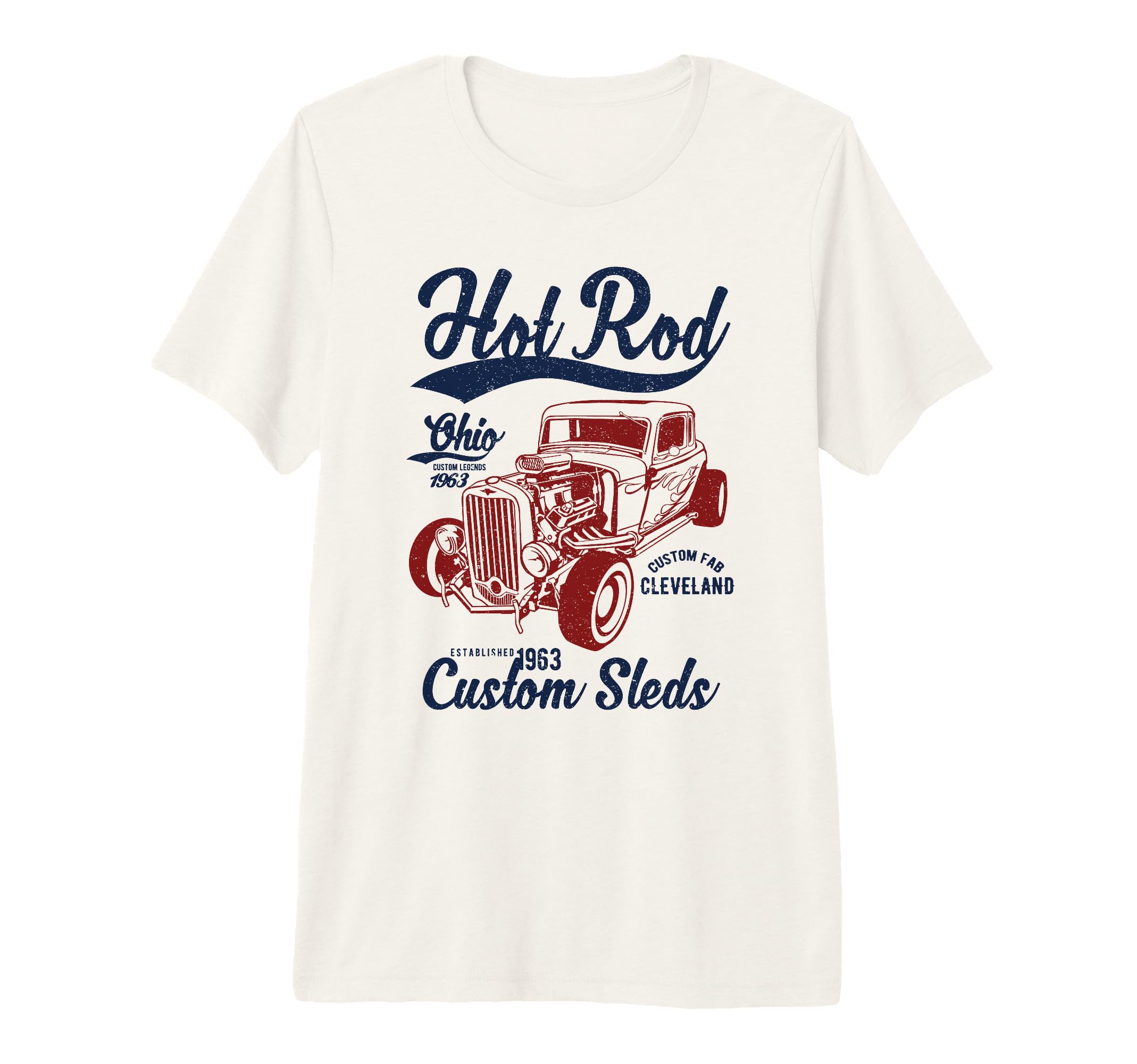 Hotrod Cleveland Ohio Automotive T-Shirt - Graphic Print for Adults - T-Shirt, Sweatshirt, Hoodie