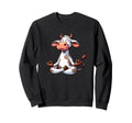 Meditation Cow Yoga Pose Relaxing Sweatshirt - Streetwear Style Unisex - T-Shirt, Sweatshirt, Hoodie