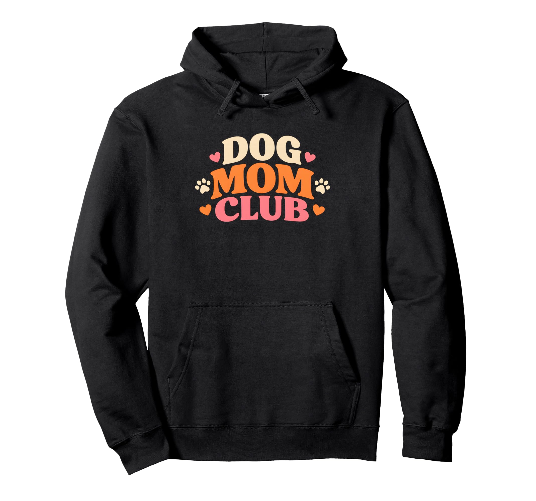 Dog Mom Club Dogs Lover Groovy Hoodie - Trendy Graphic Men Women - T-Shirt, Sweatshirt, Hoodie