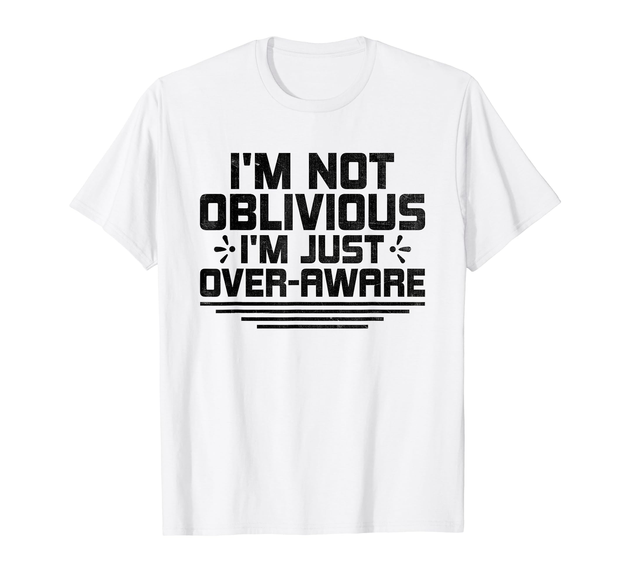 Overthinking Overthinker Funny T-Shirt - Fun Novelty Design for Adults - T-Shirt, Sweatshirt, Hoodie