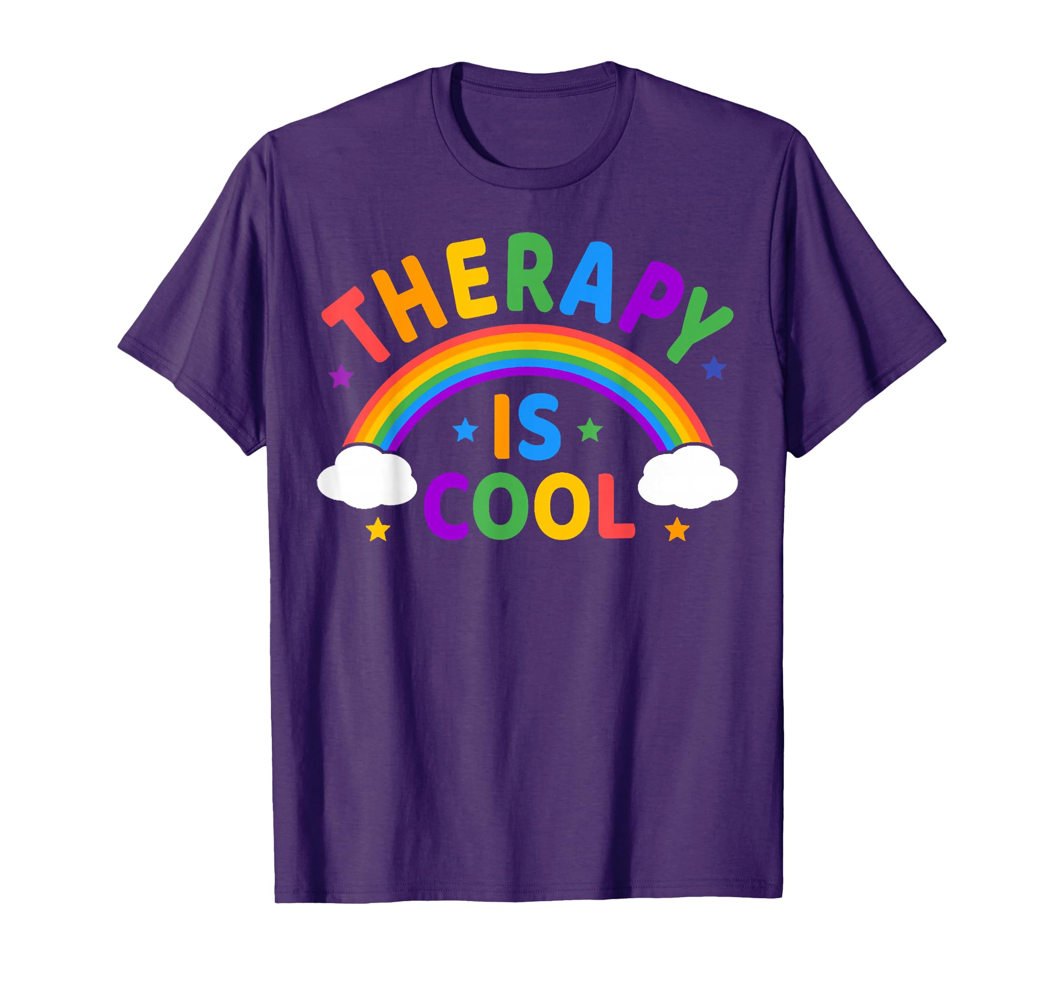 Rainbow Therapy Is Mental Health T-Shirt - Fun Novelty Design Unisex - T-Shirt, Sweatshirt, Hoodie