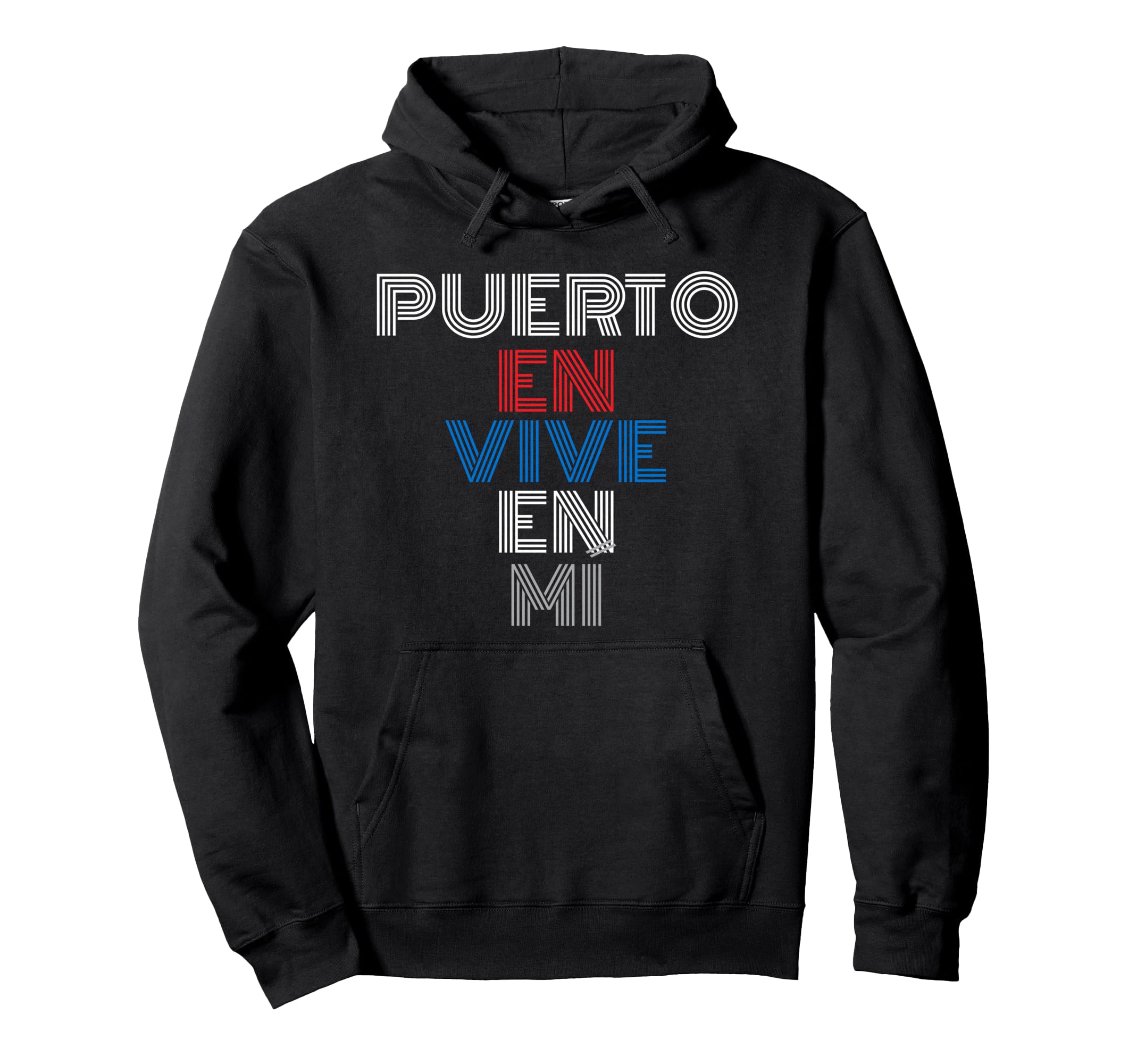 Puerto En Vive En Mi Puerto Rican Home Hoodie - Unique Graphic Men Women - T-Shirt, Sweatshirt, Hoodie