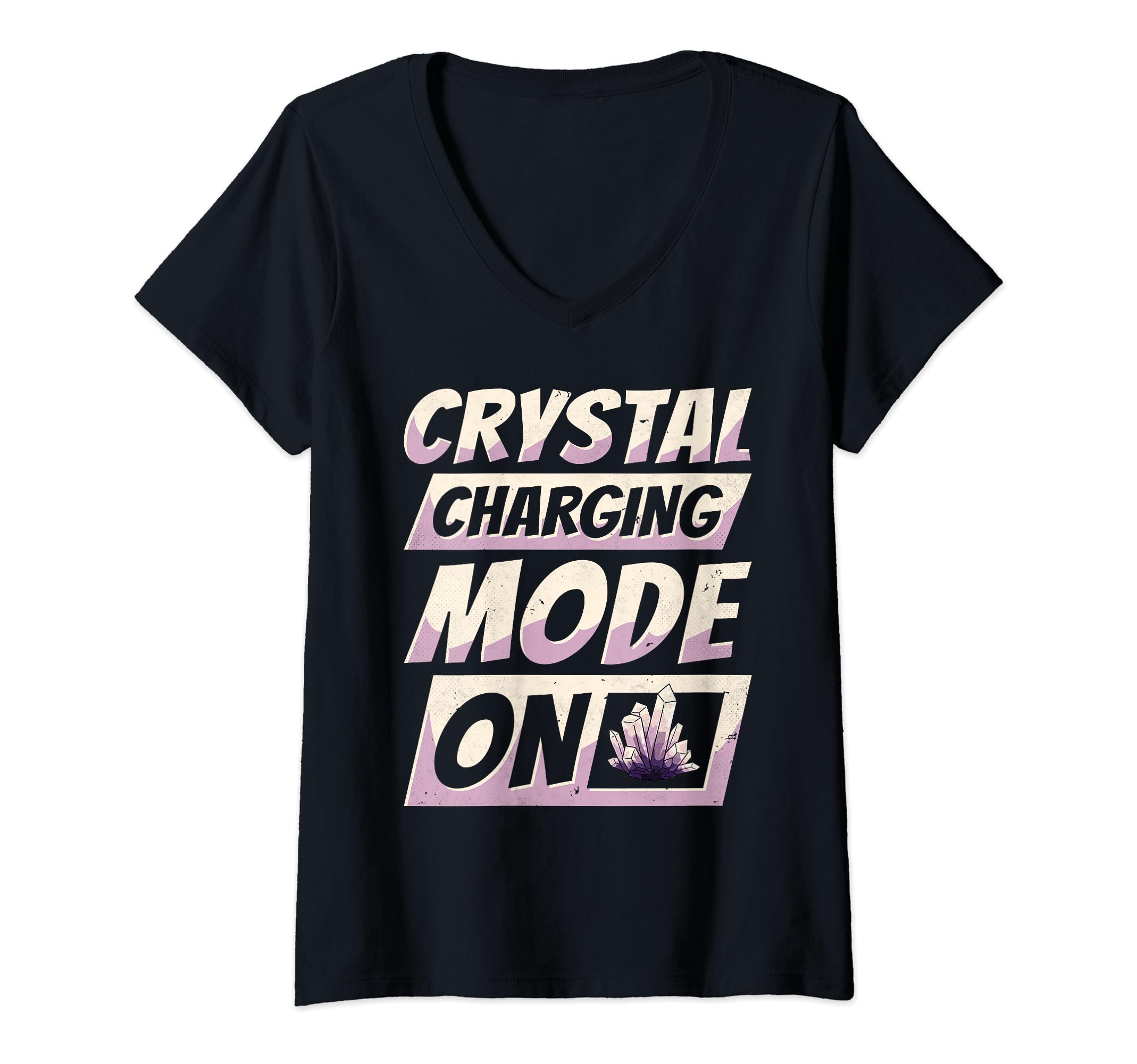 Womens Healing Crystal Charging T-Shirt - Fun Novelty Design Men Women - T-Shirt, Sweatshirt, Hoodie