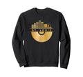 Vinyl Record Player Disco Music Sweatshirt - Minimalist Print Men Women - T-Shirt, Sweatshirt, Hoodie