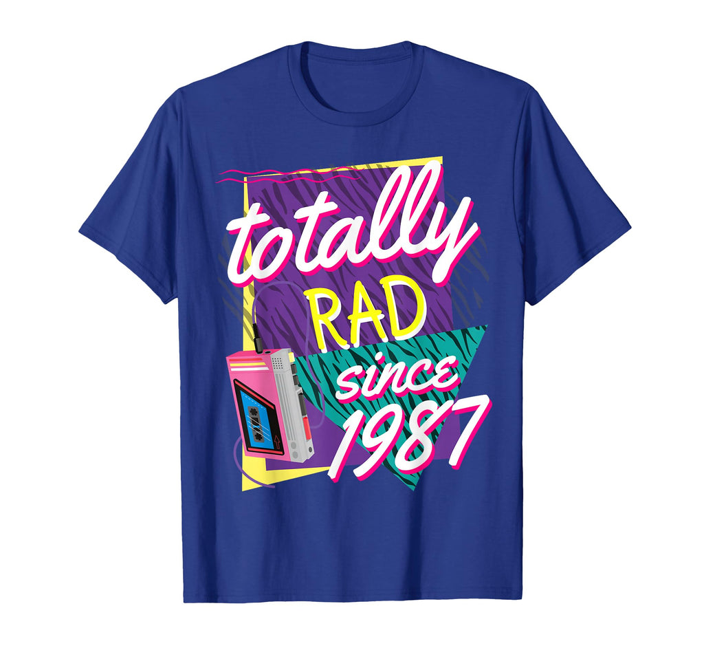 Totally Rad 80S Throwback Funny 1987 T-Shirt - Novelty Apparel for Adults - T-Shirt, Sweatshirt, Hoodie