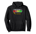 Social Battery Funny Introvert Social Hoodie - Unique Graphic Men Women - T-Shirt, Sweatshirt, Hoodie