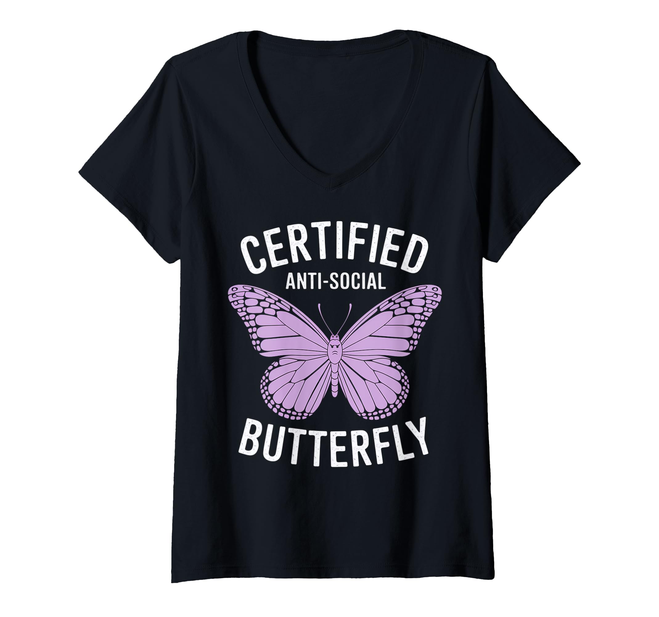 Womens Certified Anti Social T-Shirt - Custom Art Print Men Women - T-Shirt, Sweatshirt, Hoodie