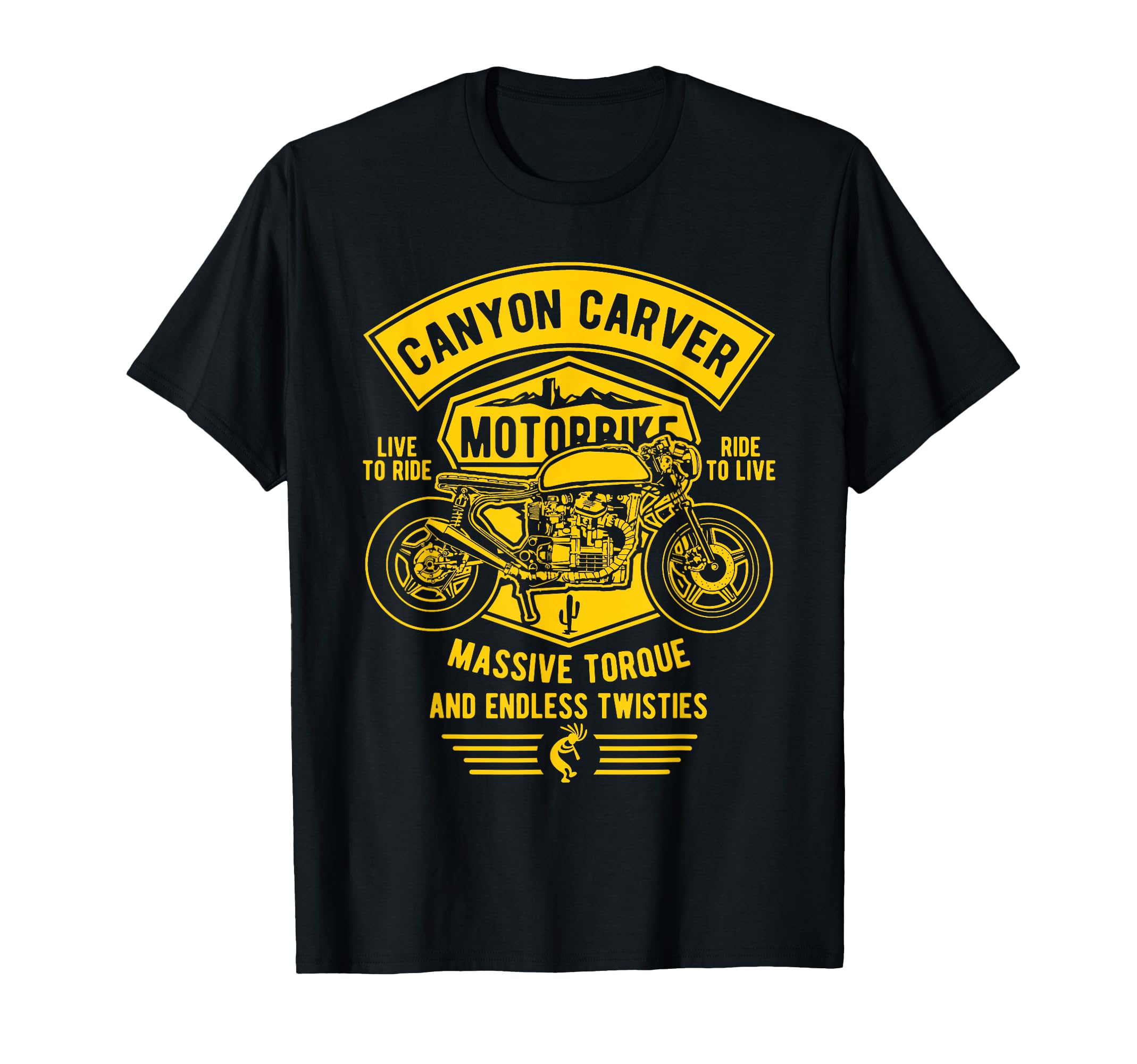 Canyon Carver Motorcycle T-Shirt - Fun Novelty Design for Adults - T-Shirt, Sweatshirt, Hoodie