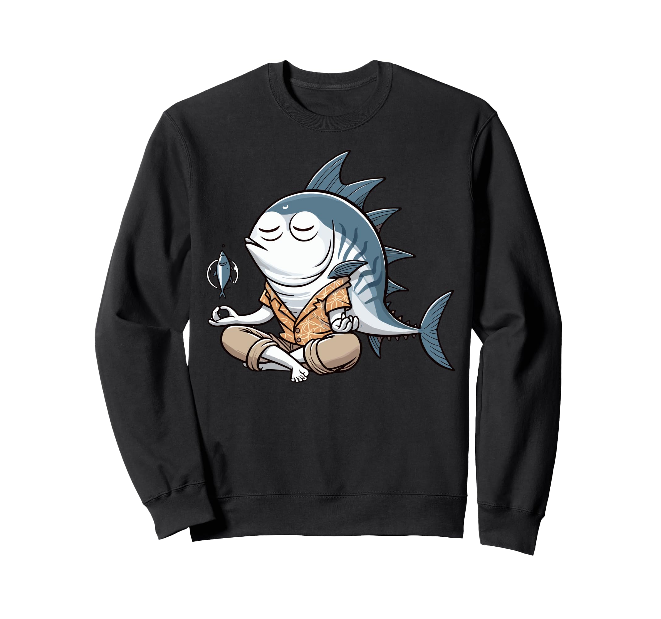 Meditation Tuna Yoga Pose Relaxing Sweatshirt - Streetwear Style Unisex - T-Shirt, Sweatshirt, Hoodie