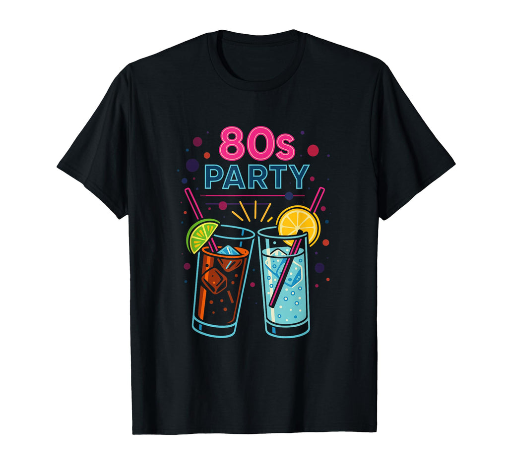 80S Outfit 80S Theme Party Disco T-Shirt - Custom Art Print for Adults - T-Shirt, Sweatshirt, Hoodie
