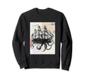 Kraken Attacking Antique Postcards Sweatshirt - Novelty Apparel for Adults - T-Shirt, Sweatshirt, Hoodie