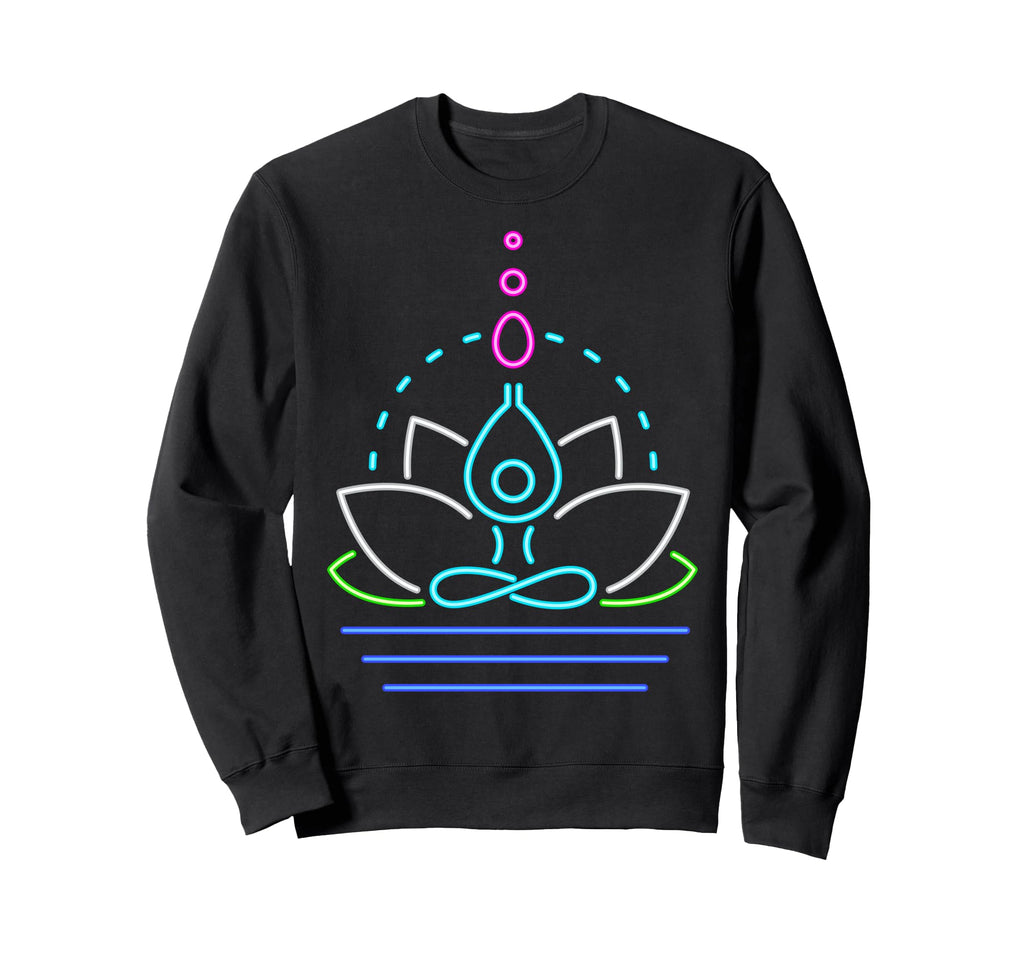 Funny Yoga Lotus Flower Meditation Sweatshirt - Novelty Apparel for Adults - T-Shirt, Sweatshirt, Hoodie