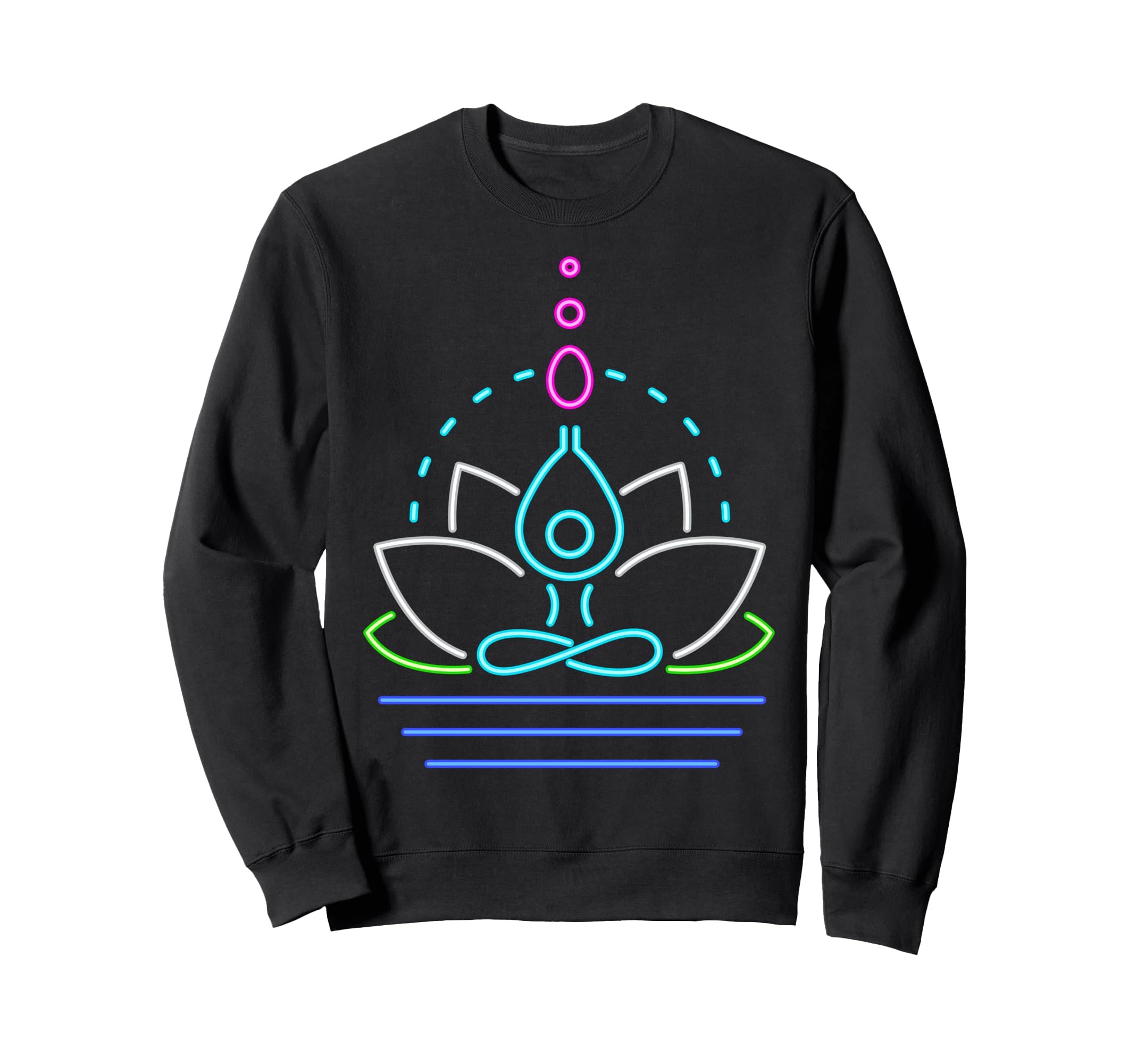 Funny Yoga Lotus Flower Meditation Sweatshirt - Novelty Apparel for Adults - T-Shirt, Sweatshirt, Hoodie