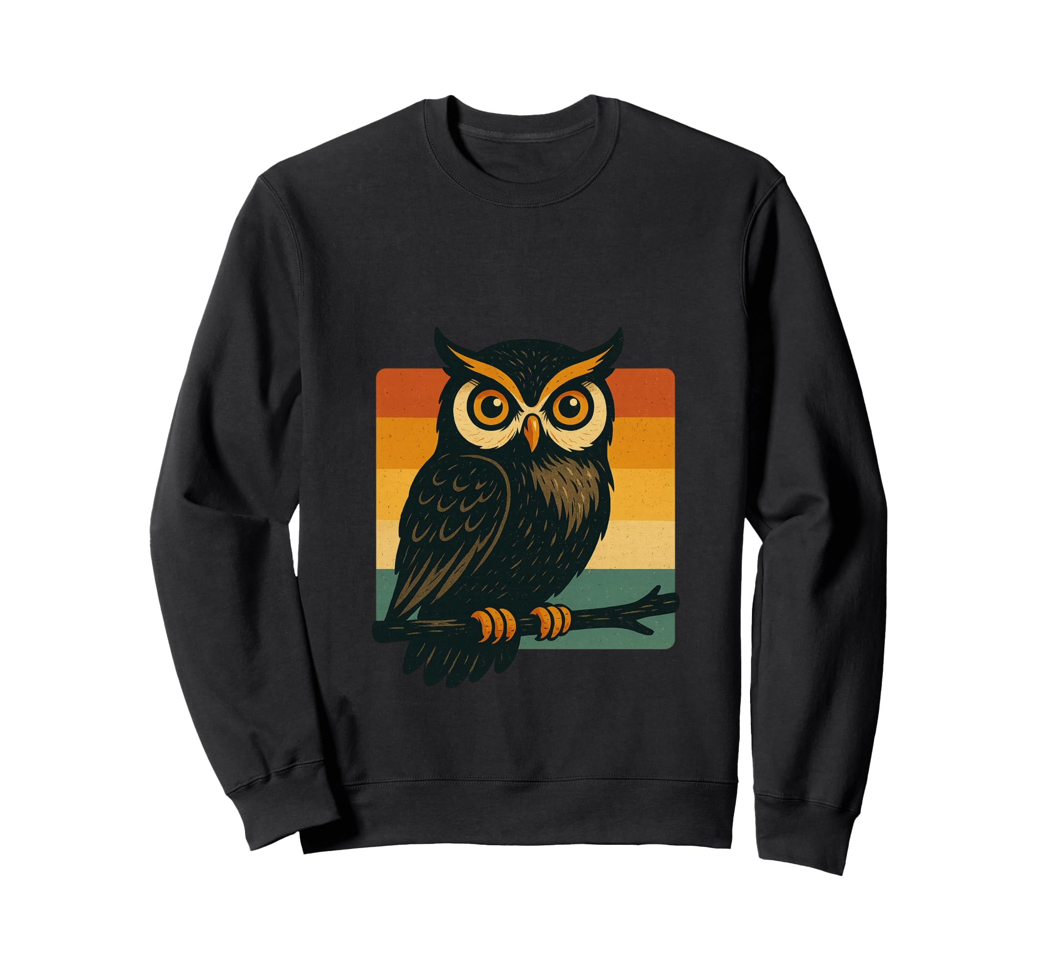 Owl 70S Bird Watching Sweatshirt - Fun Novelty Design Men Women - T-Shirt, Sweatshirt, Hoodie