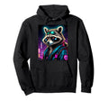 Japanese Vaporwave Raccoon 80S Synthwave Hoodie - Unique Graphic Unisex - T-Shirt, Sweatshirt, Hoodie