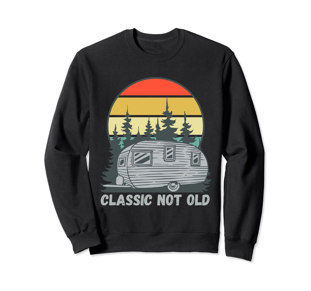 Not Old Camper Trees Sunset Funny Sweatshirt - Custom Art Print Unisex - T-Shirt, Sweatshirt, Hoodie