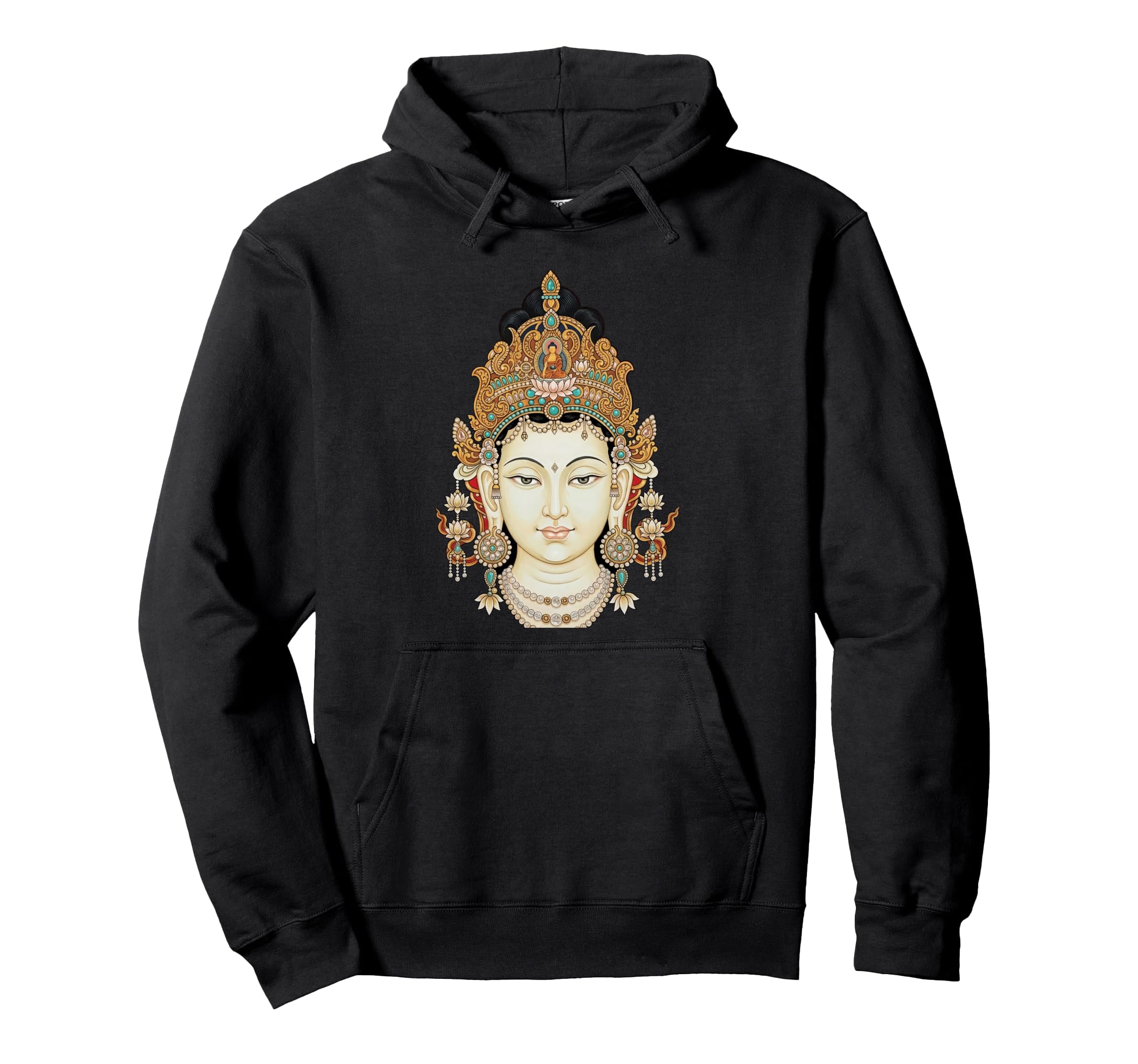 Guanyin Goddess Avalokiteshvara Hoodie - Aesthetic Graphic for Adults - T-Shirt, Sweatshirt, Hoodie