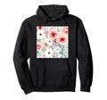 Floral Aesthetic Watercolor Art Hoodie - Unique Graphic Unisex - T-Shirt, Sweatshirt, Hoodie