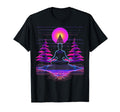 Synthwave Alien Buddha Cyberpunk T-Shirt - Fun Novelty Design Men Women - T-Shirt, Sweatshirt, Hoodie