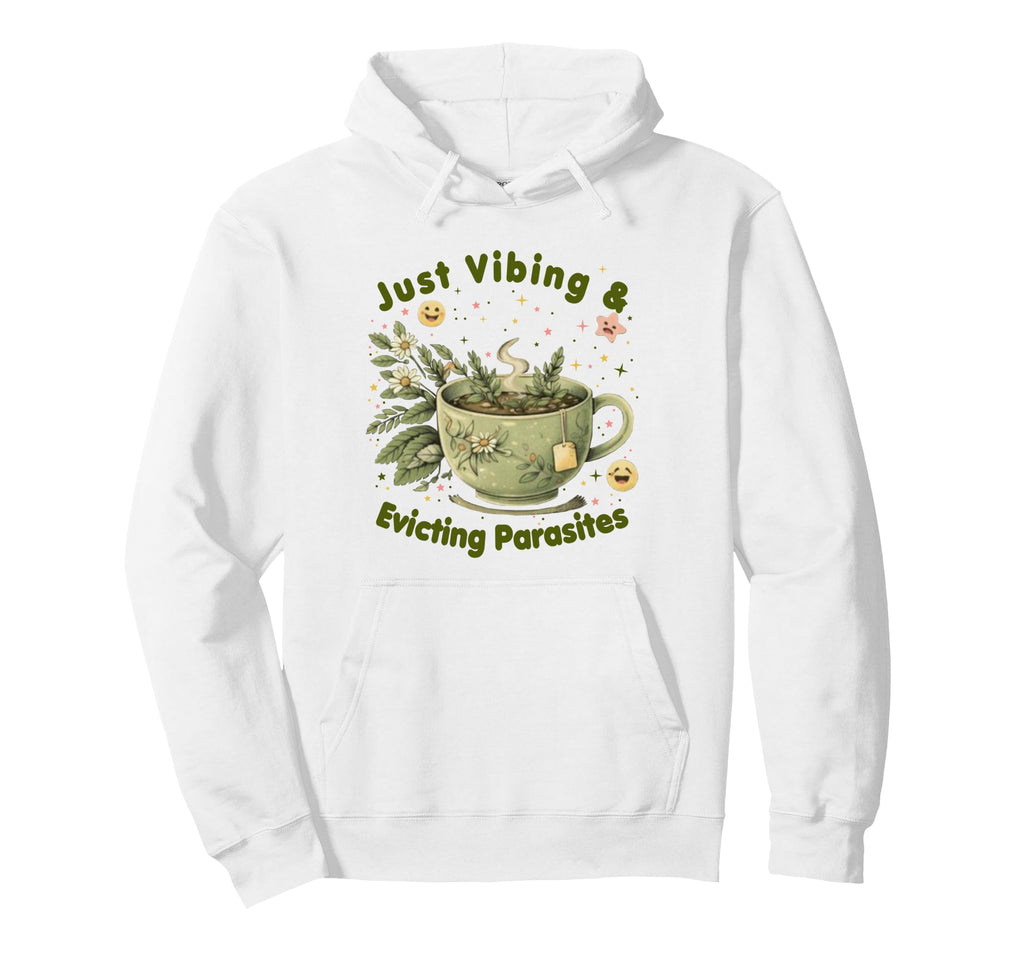 Funny Wellness Vibes Aesthetic Tea Hoodie - Trendy Graphic for Adults - T-Shirt, Sweatshirt, Hoodie
