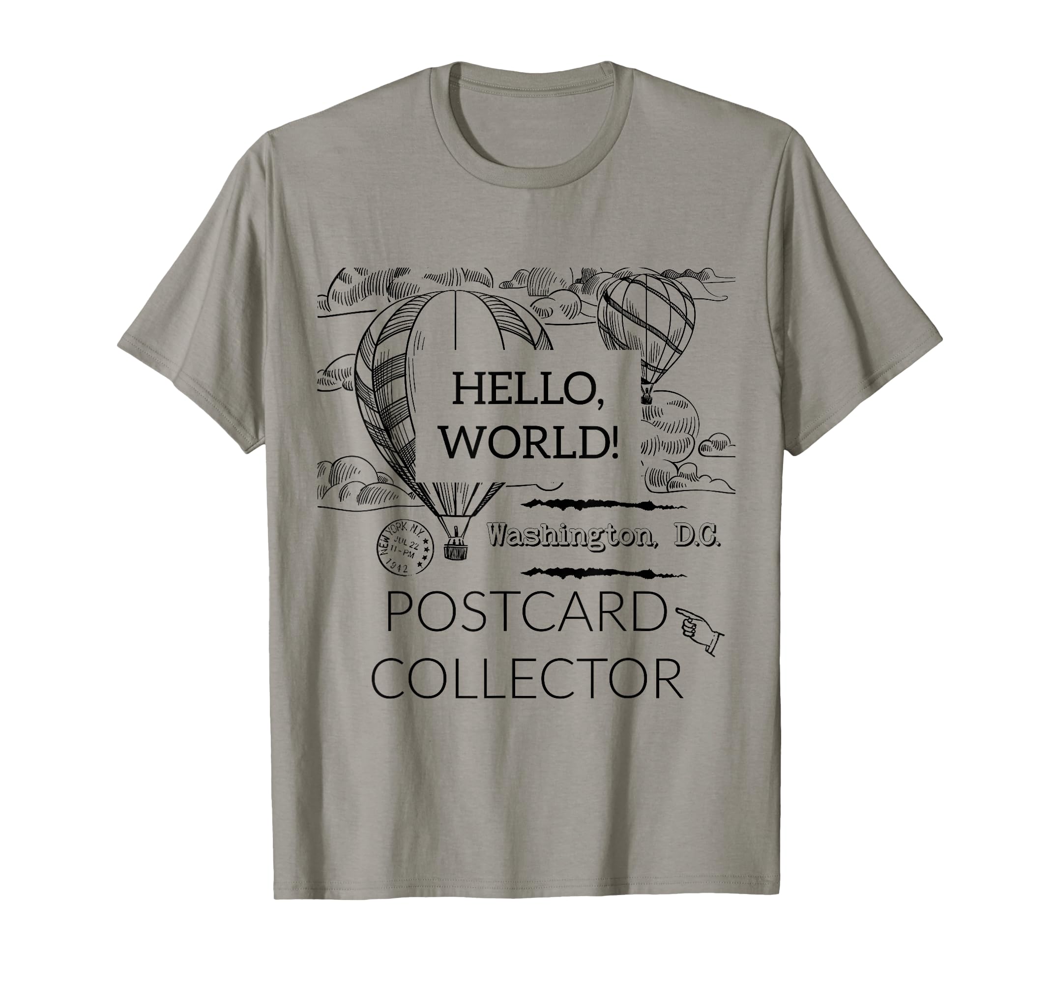 Postcard Collector Deltiologist T-Shirt - Minimalist Print for Adults - T-Shirt, Sweatshirt, Hoodie