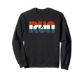 Run Red White Blue Typography Sweatshirt - Minimalist Print Men Women - T-Shirt, Sweatshirt, Hoodie
