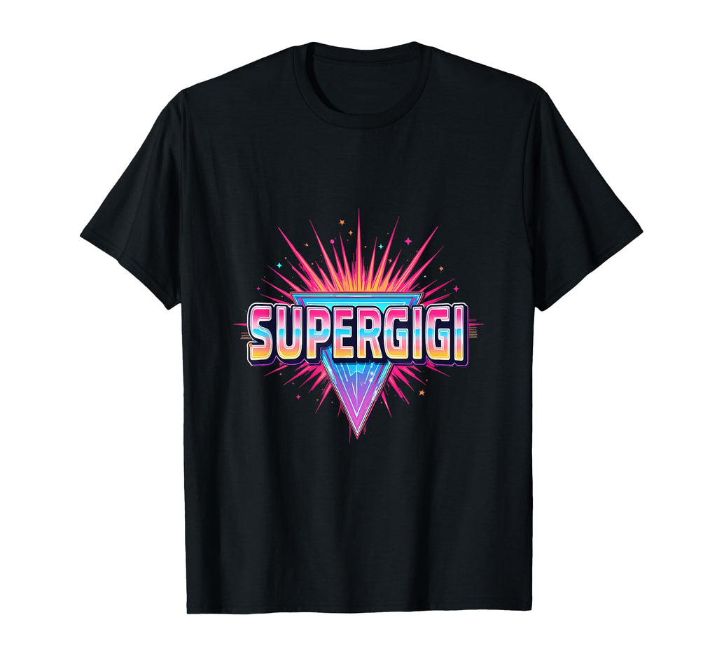 Super Gigi Neon Synthwave T-Shirt - Streetwear Style Men Women - T-Shirt, Sweatshirt, Hoodie