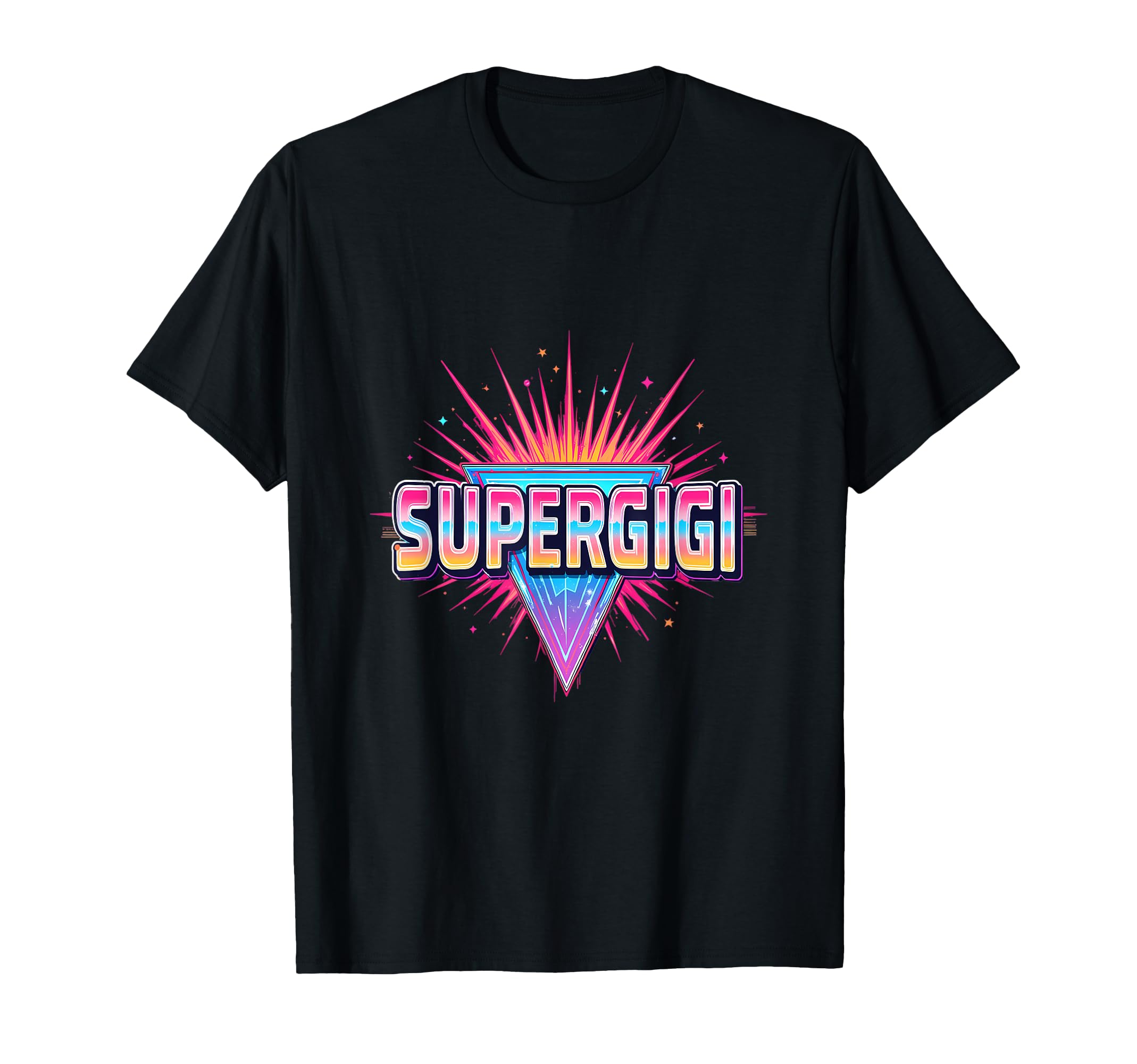 Super Gigi Neon Synthwave T-Shirt - Streetwear Style Men Women - T-Shirt, Sweatshirt, Hoodie