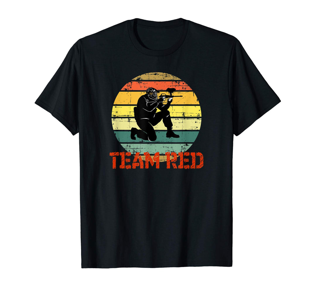 Funny Sunset Paintball Team Red T-Shirt - Custom Art Print for Adults - T-Shirt, Sweatshirt, Hoodie