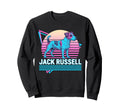 Jack Russell Terrier Synthwave Sweatshirt - Minimalist Print Men Women - T-Shirt, Sweatshirt, Hoodie