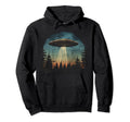 Ufo Alien Space Distressed Vibes 18 Hoodie - Minimalist Print Unisex - T-Shirt, Sweatshirt, Hoodie