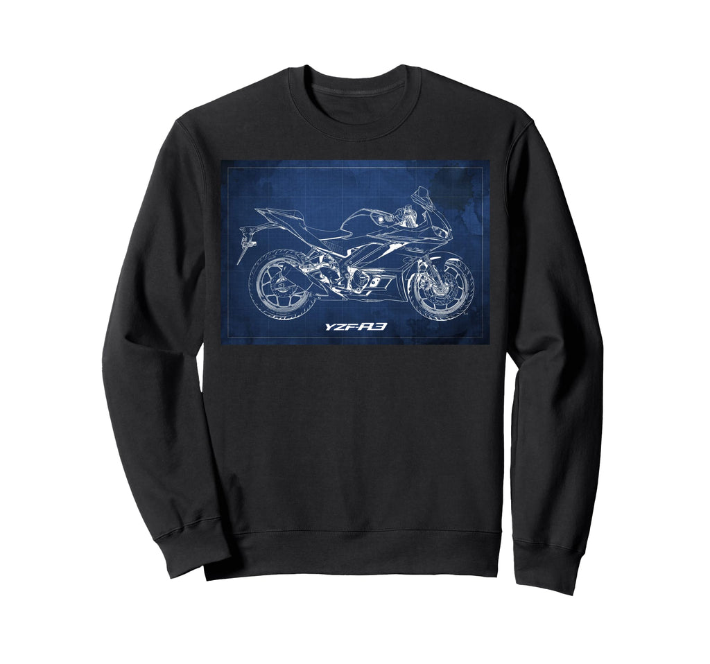Yzf R3 Bike Sport Motorcycle Sweatshirt - Unique Graphic Men Women - T-Shirt, Sweatshirt, Hoodie