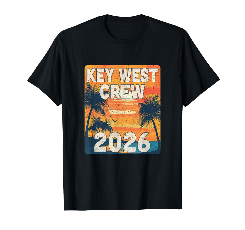 Key West Crew 2026 Vacation Matching T-Shirt - Graphic Print for Adults - T-Shirt, Sweatshirt, Hoodie