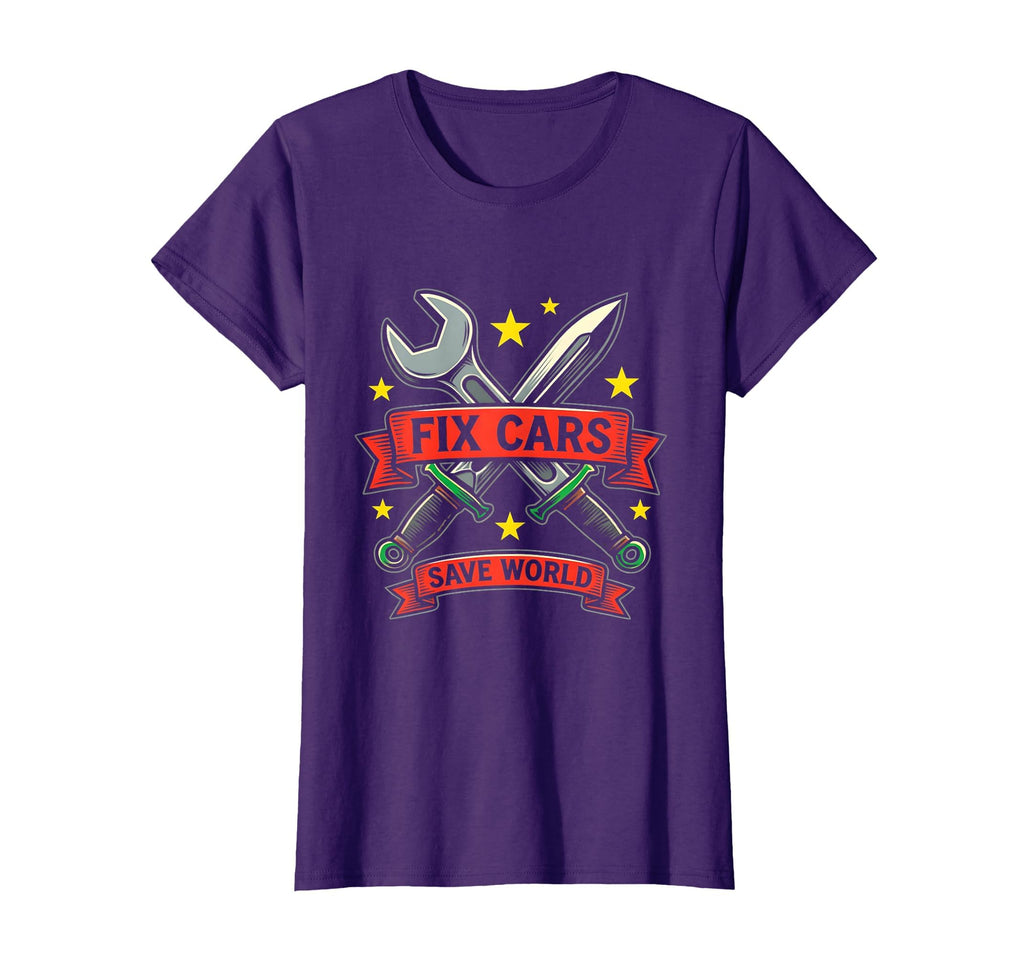Fix Cars Save World Mechanic Pride T-Shirt - Trendy Graphic Men Women - T-Shirt, Sweatshirt, Hoodie