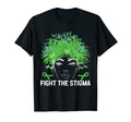 Butterfly Fight Stigma May Green Mental T-Shirt - Unique Graphic Unisex - T-Shirt, Sweatshirt, Hoodie
